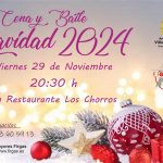La Concejalía de Mayores te invita a participar en una cena y baile para celebrar las fiestas de Navidad el 29 de noviembre