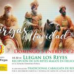 Los Reyes Magos llegan en helicóptero a Firgas el 5 de enero